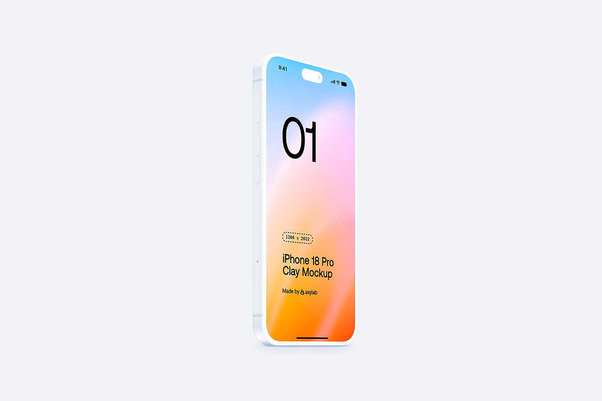 iPhone 18 Pro Clay - 24 Mockups, an iPhone Mockup by Asylab (Photo 36 of 54)