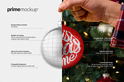 Hand Holding Christmas Ball Mockup, a Product Mockup by PrimeMockup (Thumbnail 4 of 10)