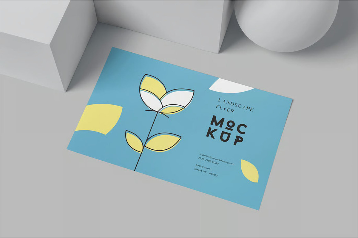 US Half Letter Size Brochure Mockups, an Advertising Mockup by megostudi0 (Photo 6 of 6)
