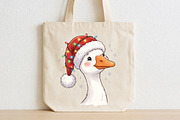 Funny Goose Christmas PNG, a Seasonal Illustration by CraftArtStudio (Thumbnail 2 of 4)