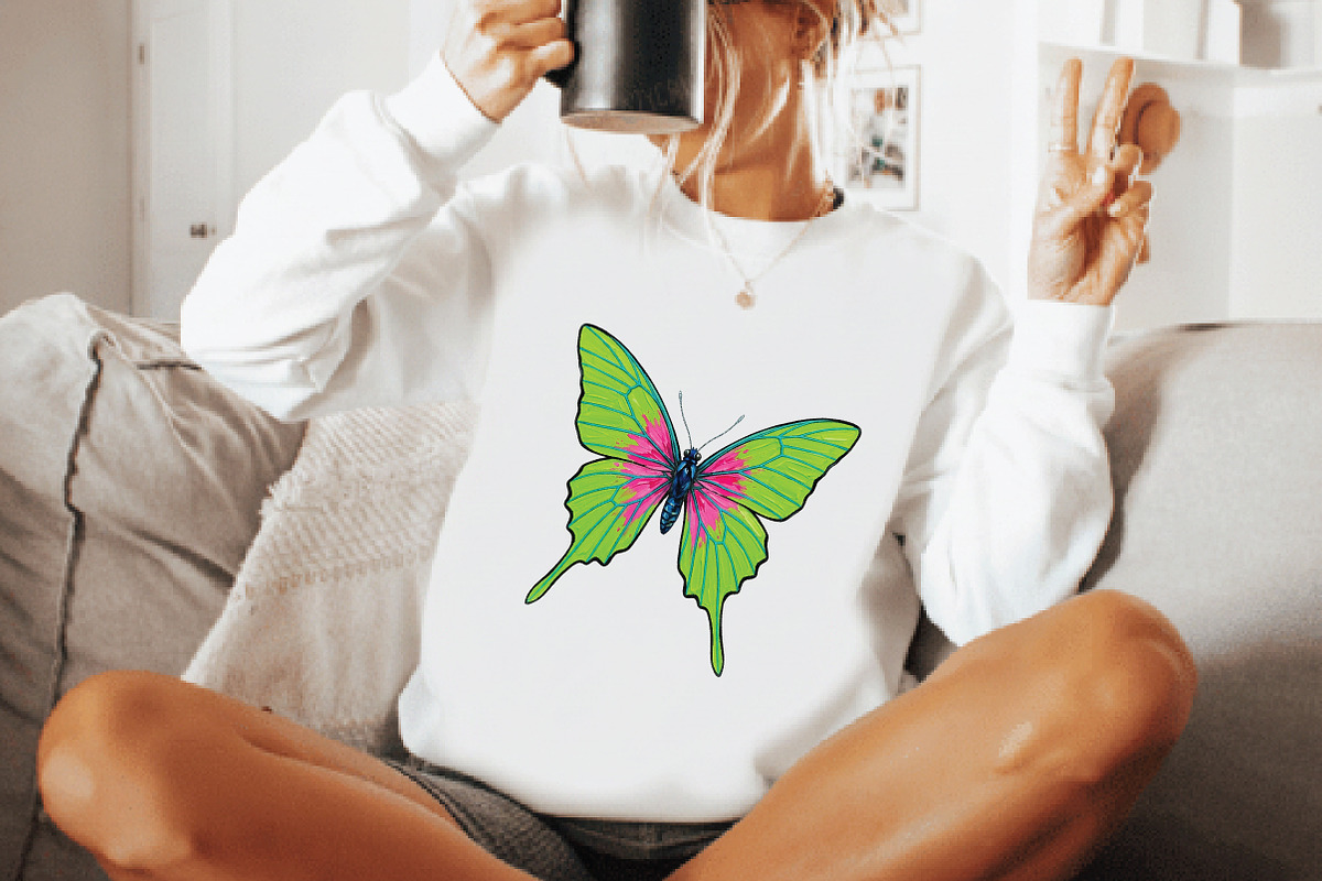 Butterfly Illustration PNG Bundle, a Seasonal Illustration by Daily.Designs (Photo 4 of 5)