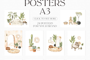Watercolor Interior, decor & plants, a Decorative Illustration by Kate Macate (Thumbnail 9 of 10)