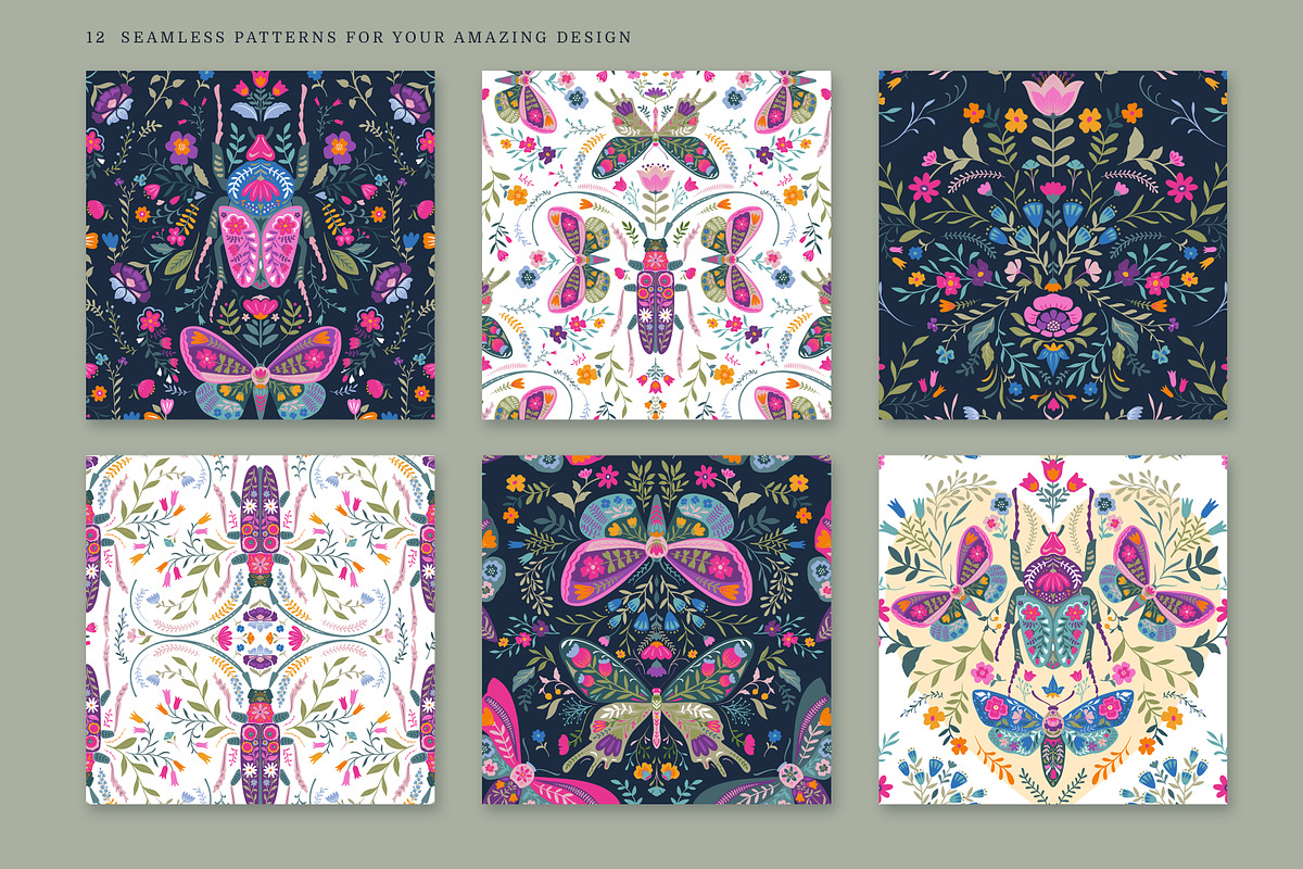 Folk Art Vector Collection, a Pattern Graphic by Molly art (Photo 11 of 15)