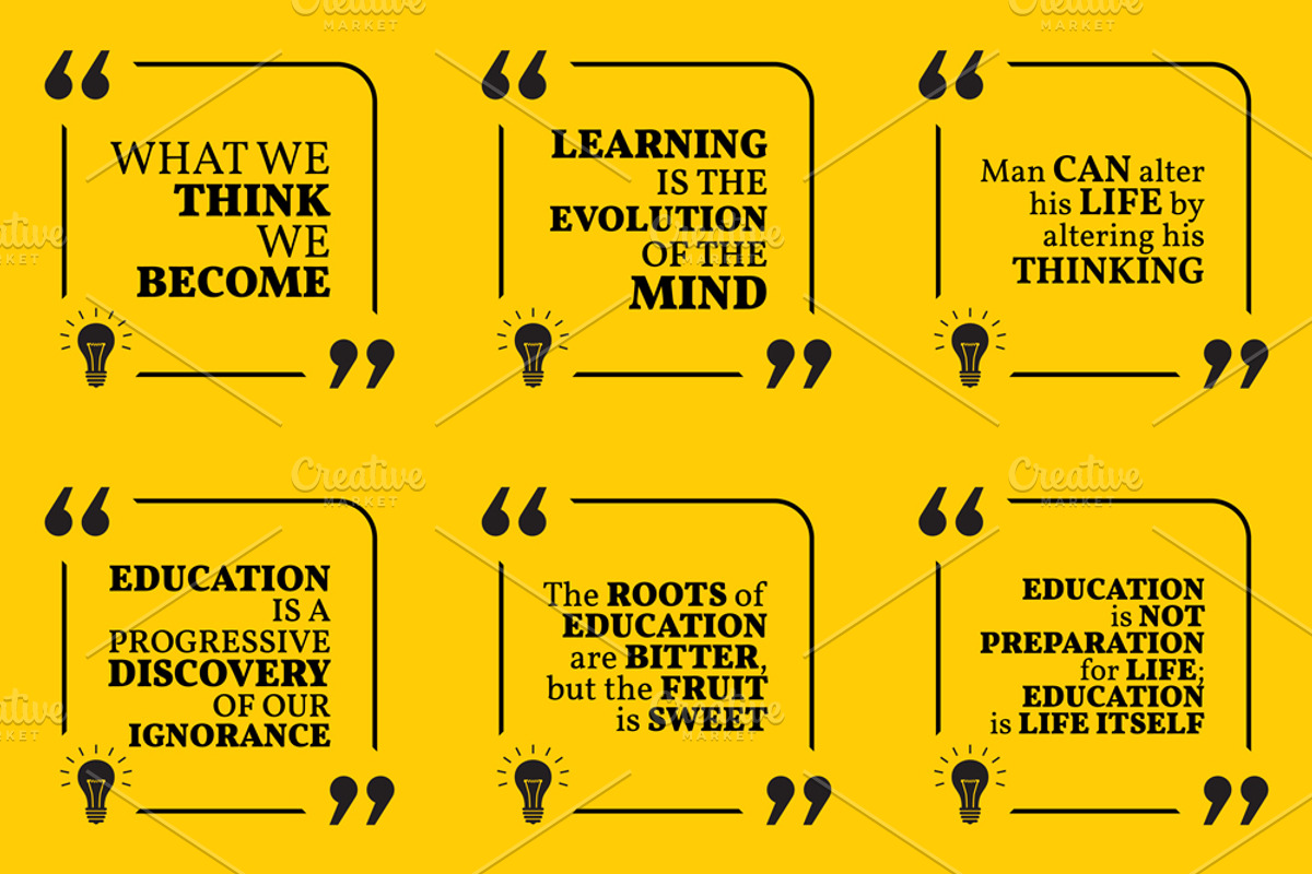 Nine motivational quotes. Set 8/55, a Decorative Illustration by sibgat