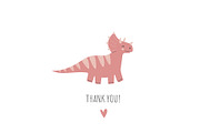 CuteDino clipart, patterns & posters, an Animal Illustration by Nadezhda Mikhailova (Thumbnail 14 of 14)