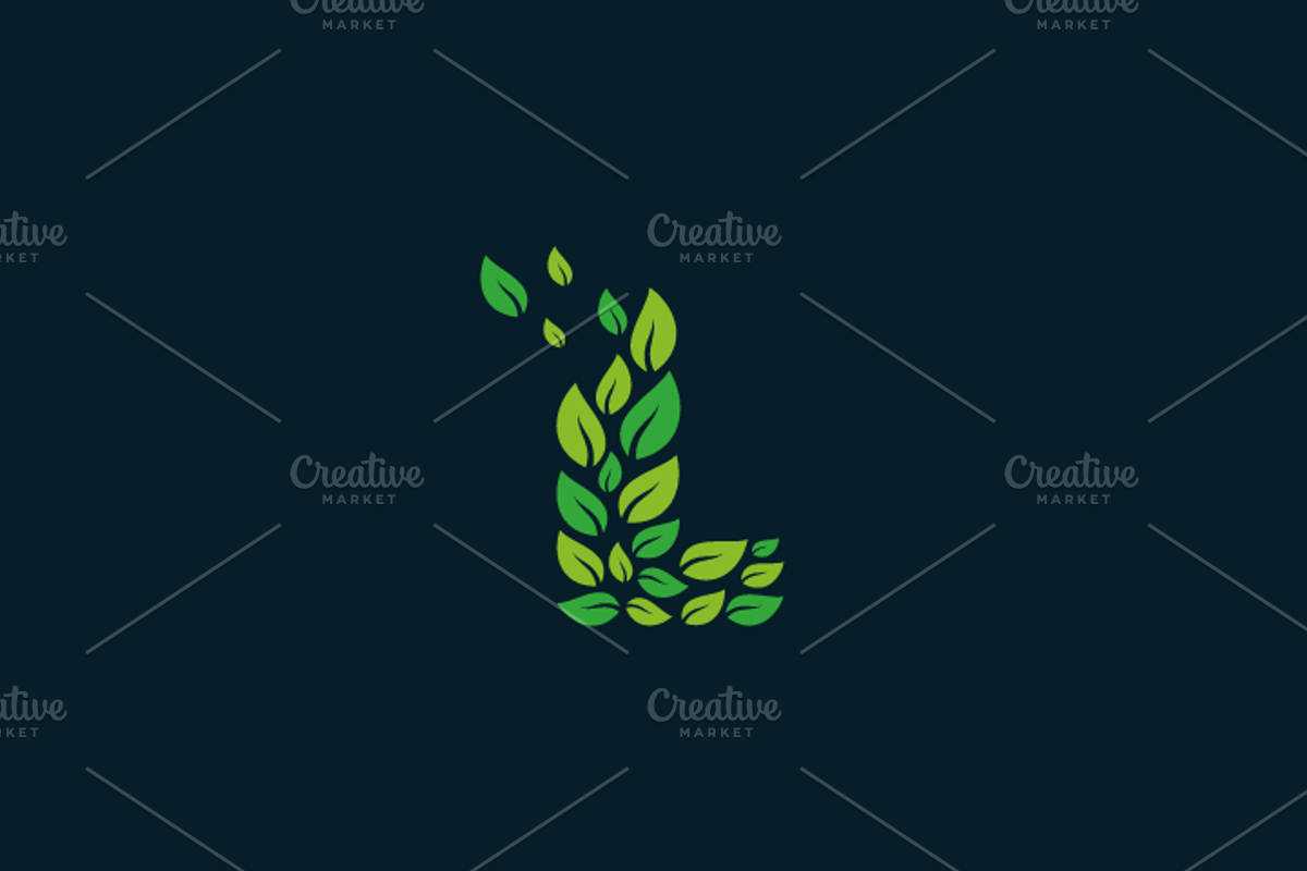 Leaves - Leaf Letter L Logo, a Branding & Logo Template by yopie