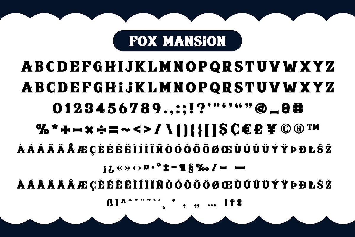 Fox Mansion 5 Fonts Style, a Serif Font by Fox7 By Rattana (Photo 6 of 11)