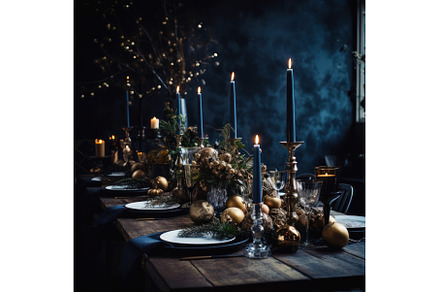 Christmas table setting with winter, a Holiday Photo by Yulia Furman
