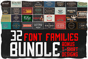 32 fonts BUNDLE, a Symbol Font by Heather_insane