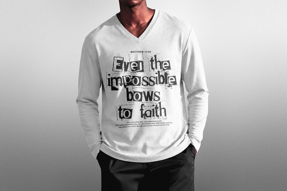 V-Neck Longsleeve Mockup, a Hoody Mockup by Design Squad (Photo 4 of 4)