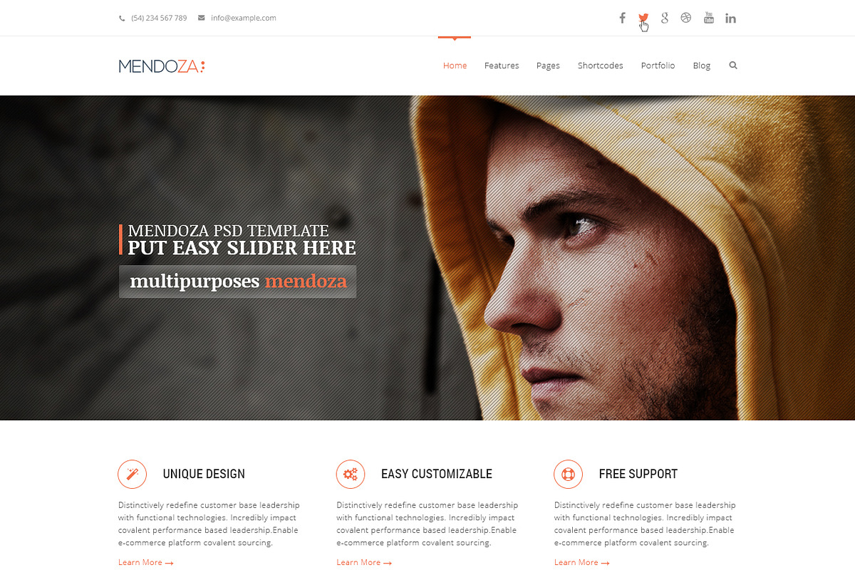 Mendoza - Business WordPress Theme, a WordPress Template by TemPlaza (Photo 5 of 5)