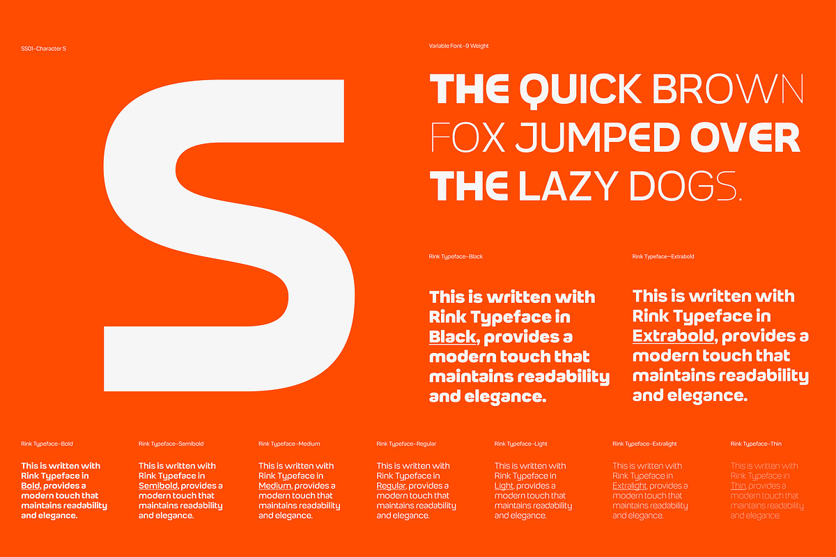Rink - Geometric Sans 9 Fonts, a Sans Serif Font by Casloop Studio (Photo 2 of 9)