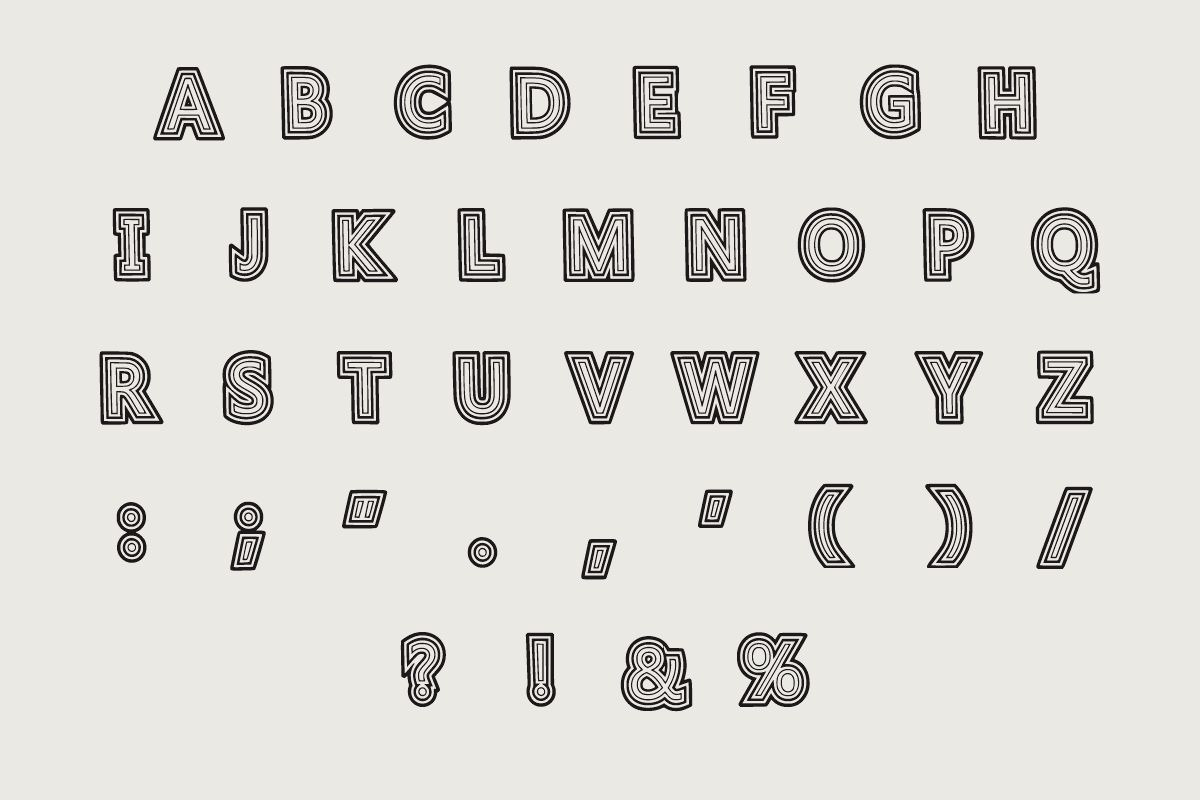 Retro 1970 - Old Font, a Sans Serif Font by Fourteen Letter (Photo 5 of 7)