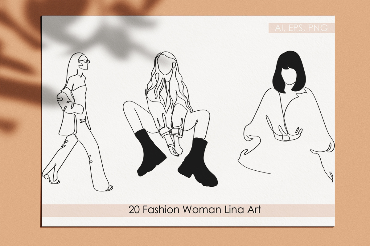 Women fashion art. Fashion vector, a Person Illustration by velychko.ua (Photo 2 of 11)