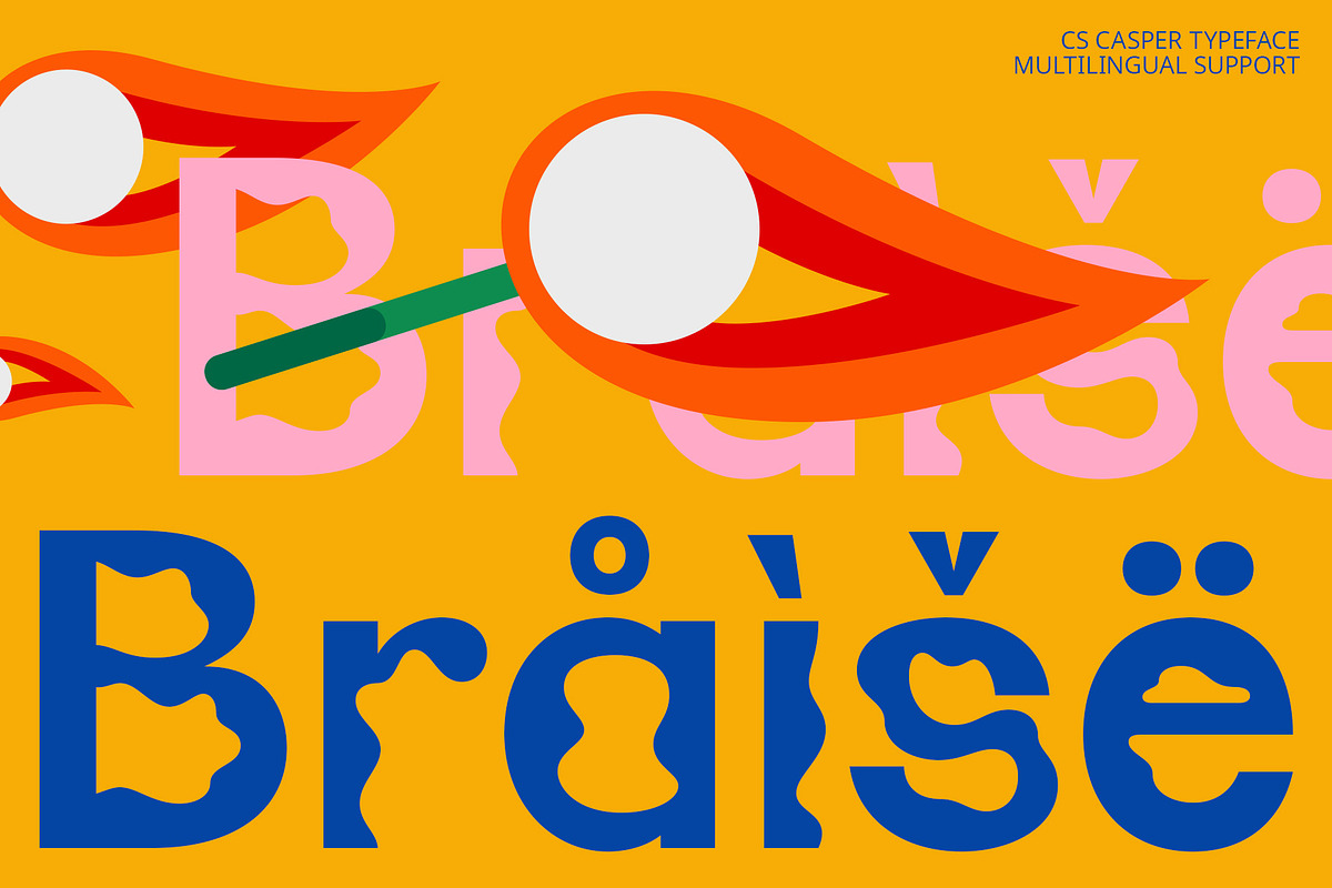 CS Casper – Psychedelic Font, a Sans Serif Font by Craft Supply Co. (Photo 4 of 8)