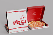Pizza Box Mockup, a Packaging Mockup by skybluecreative (Thumbnail 2 of 2)