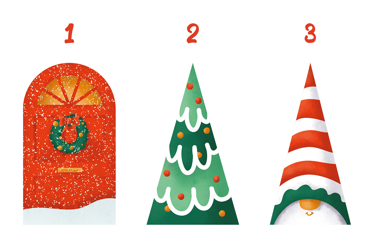 Christmas & winter illustrations set, an Illustration by Atelier Mélicope (Photo 7 of 9)