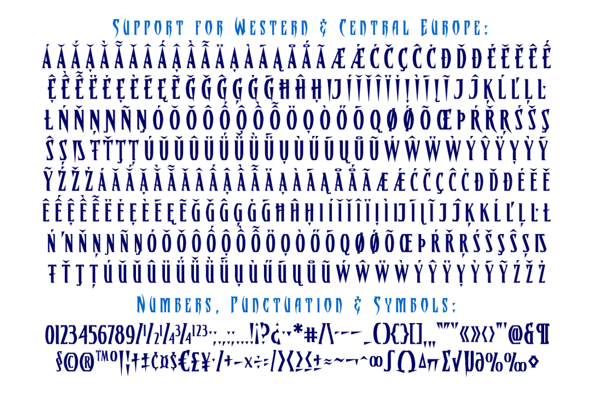 Treacherous Curves & Corners font, a Blackletter Font by Comicraft Fonts (Photo 5 of 5)