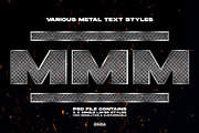 5x Metal Chrome Text Styles, a Layer Style Add-On by dbdslondon (Thumbnail 1 of 10)
