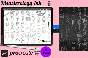 Icecream Set 1 Procreate Brush Stamp