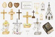 Church and crosses religious clipart, an Illustration by svetlanaARTdreams (Thumbnail 2 of 13)