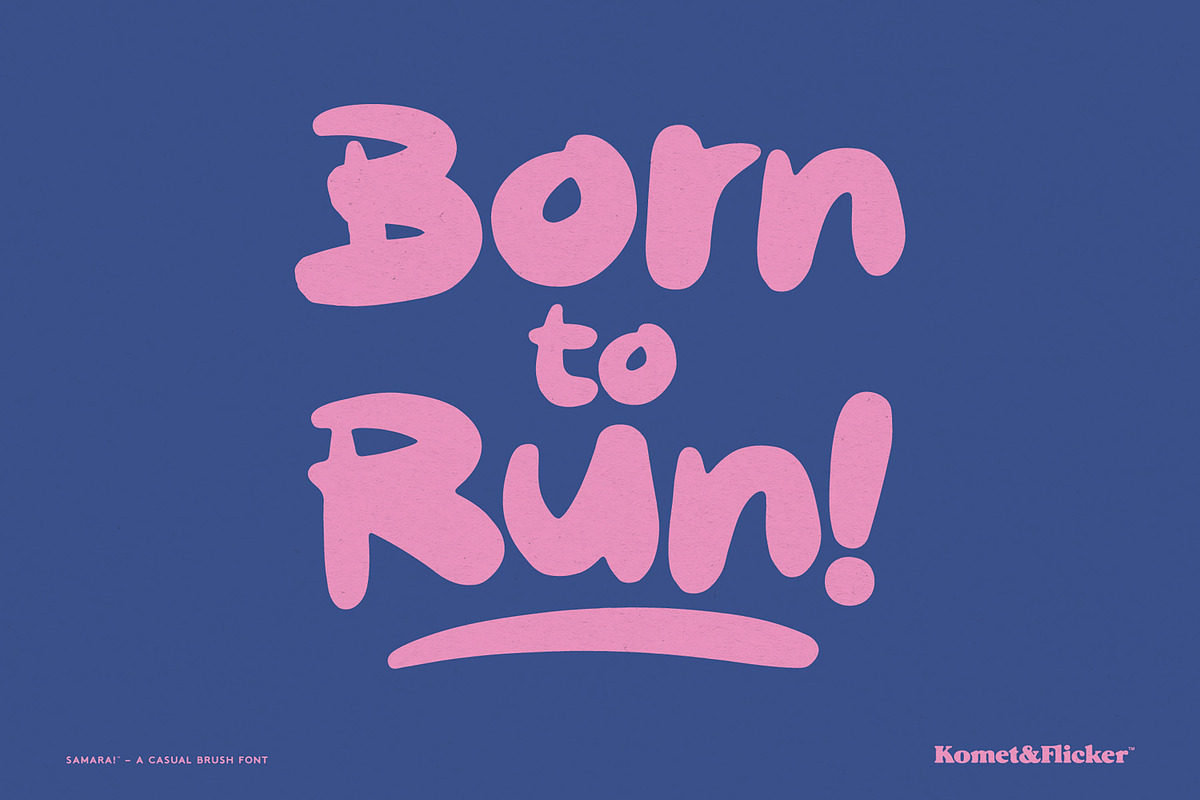 Samara! - A Casual Brush Font, a Script Font by Komet & Flicker (Photo 11 of 15)