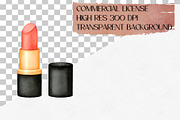 Watercolor Makeup Clipart Set, an Illustration by CropUp Creative (Thumbnail 4 of 4)