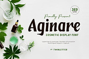 Aginare - Cosmetic Display Font, a Serif Font by twinstd (Thumbnail 1 of 9)