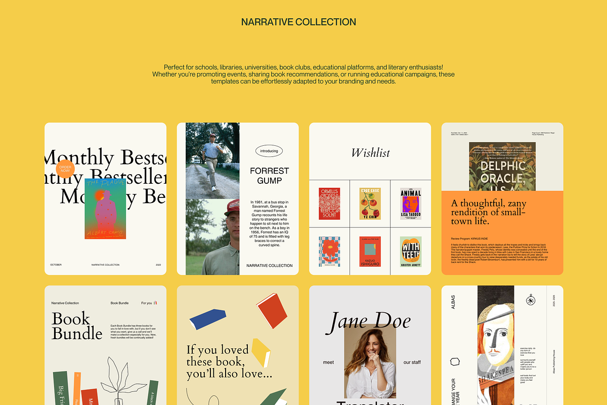Narrative Collection / AI & Canva, a Social Media Template by By Arkadë (Photo 5 of 7)