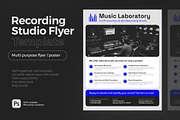 Recording Music Studio / Label Flyer, a Flyer Template by vinyljunkie (Thumbnail 1 of 4)