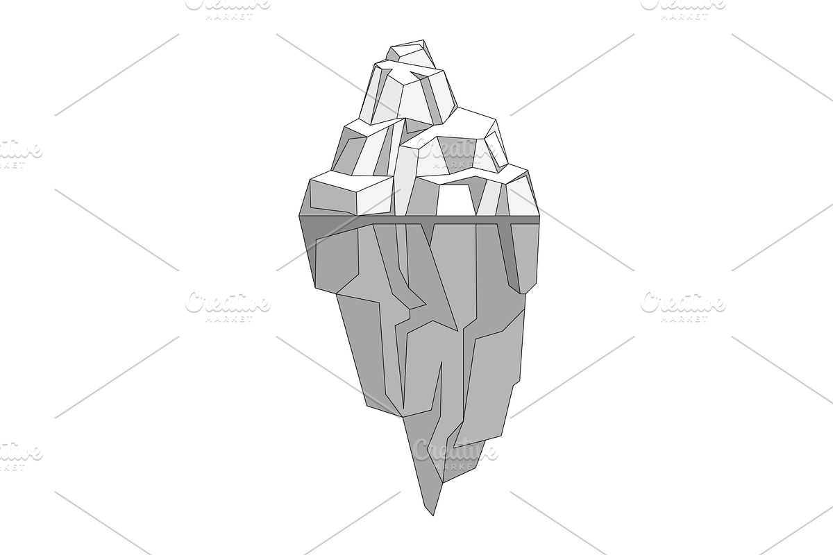 Glaciers. Glacial environments, an Illustration by robuart