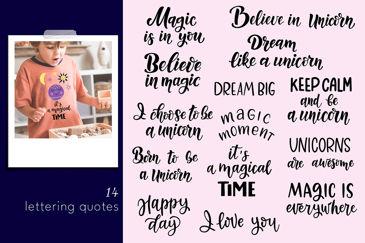 Unicorn - magic collection, a Graphic by rinaletters (Photo 8 of 14)