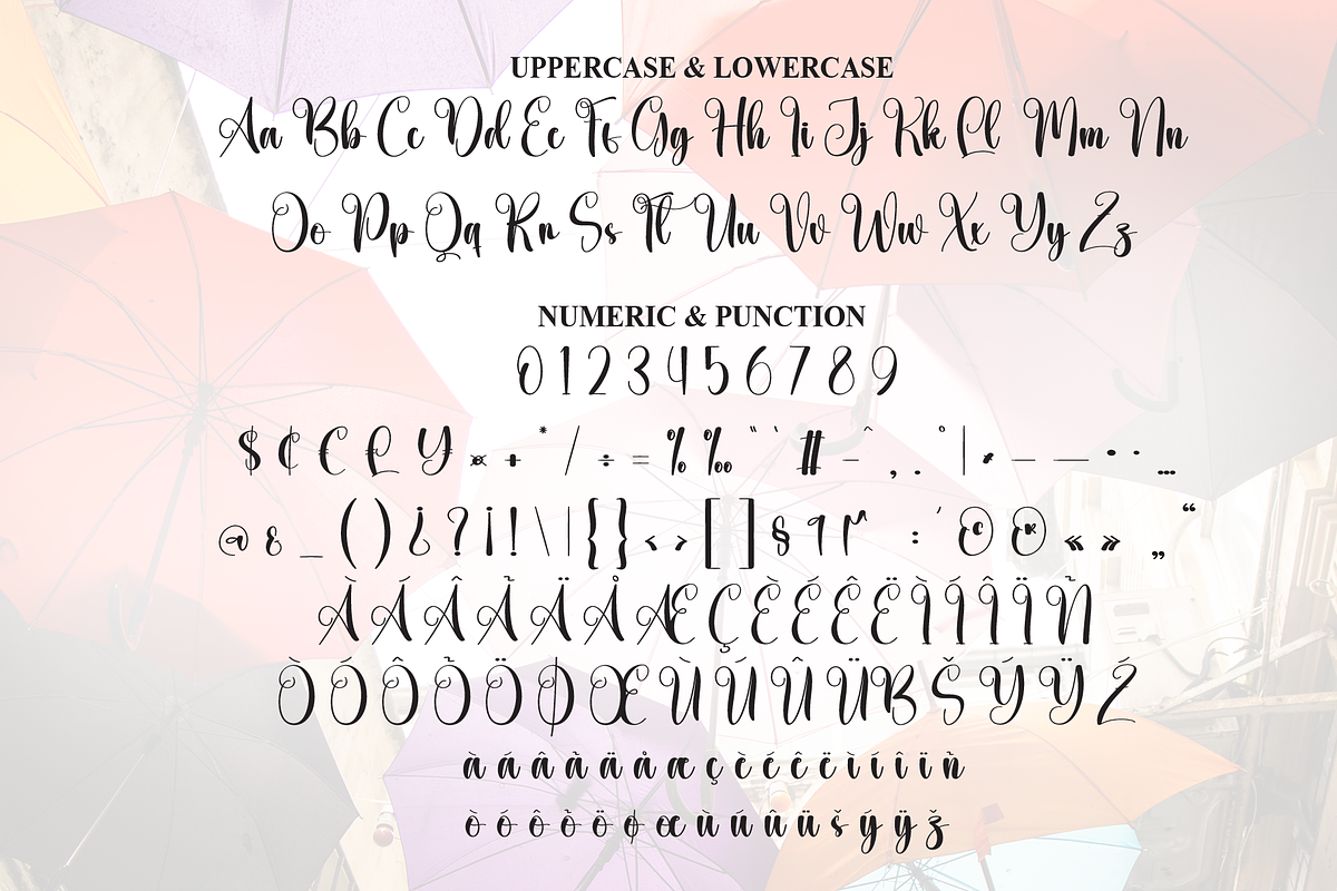 Umbrella | Script Font, a Handwritten Font by Scratchones (Photo 7 of 9)