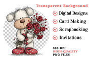 Whimsical Valentine Dogs Clipart, an Illustration by Dream Creation (Thumbnail 5 of 5)