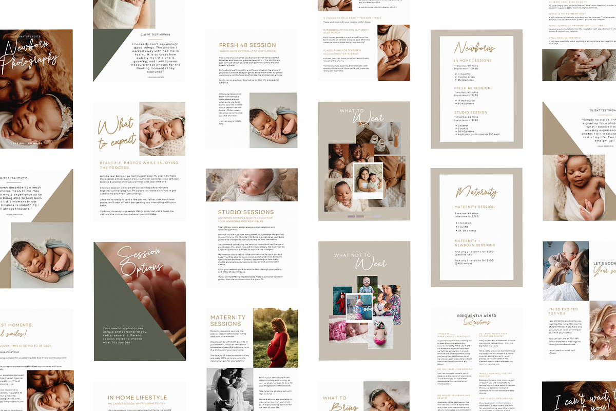 CLASSIC Newborn Photography Template, a Magazine Template by Signature Edits (Photo 4 of 11)