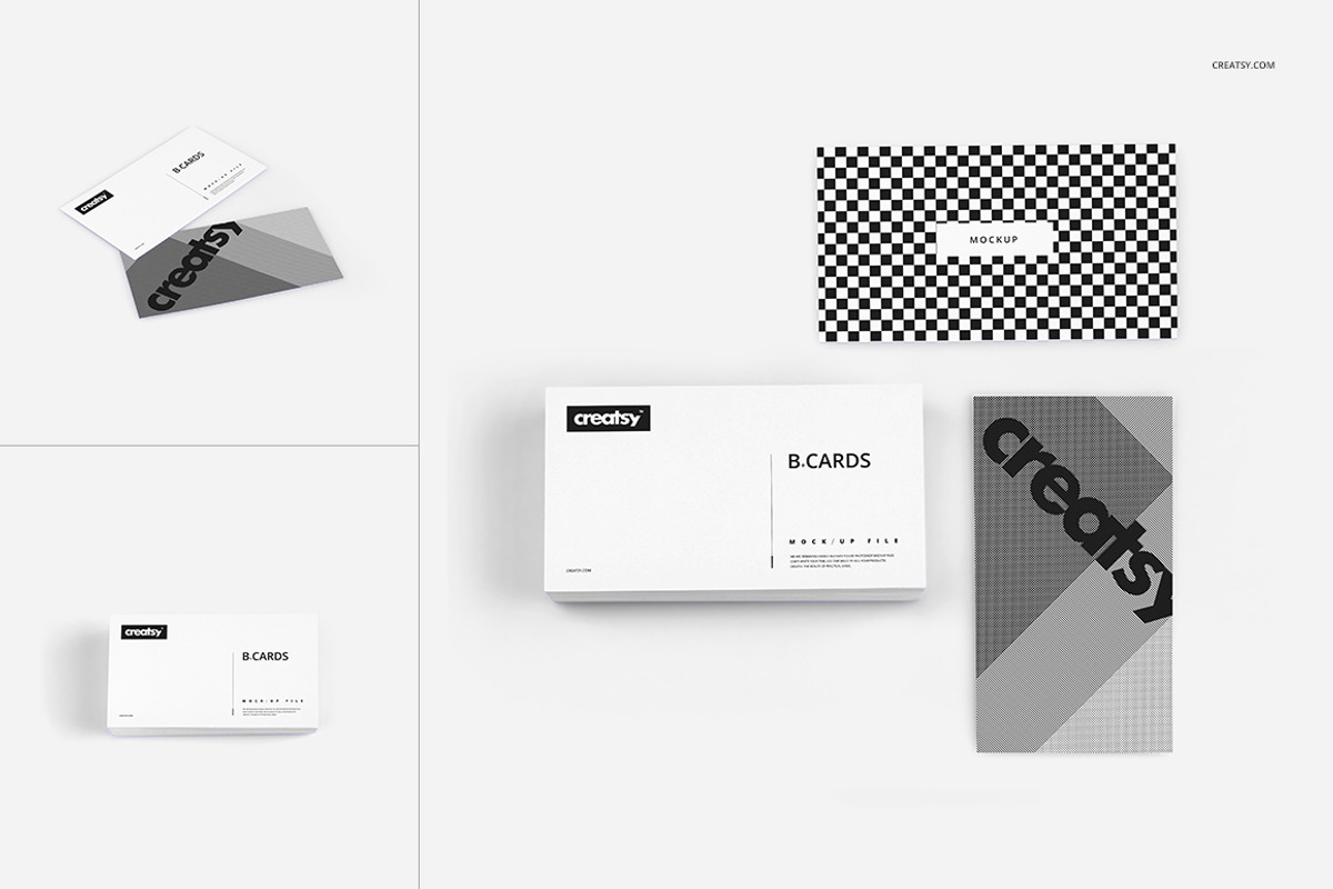Business Cards Mockup Set, a Print Template by creatsy4 (Photo 4 of 11)