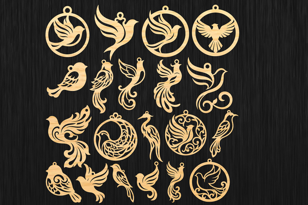 Wooden Bird Earring SVG Template, an Object Graphic by DreamCafeArt (Photo 5 of 7)