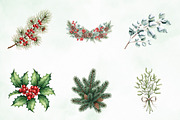 Cozy Rustic Christmas Clipart Bundle, an Illustration by Creative Art (Thumbnail 6 of 10)