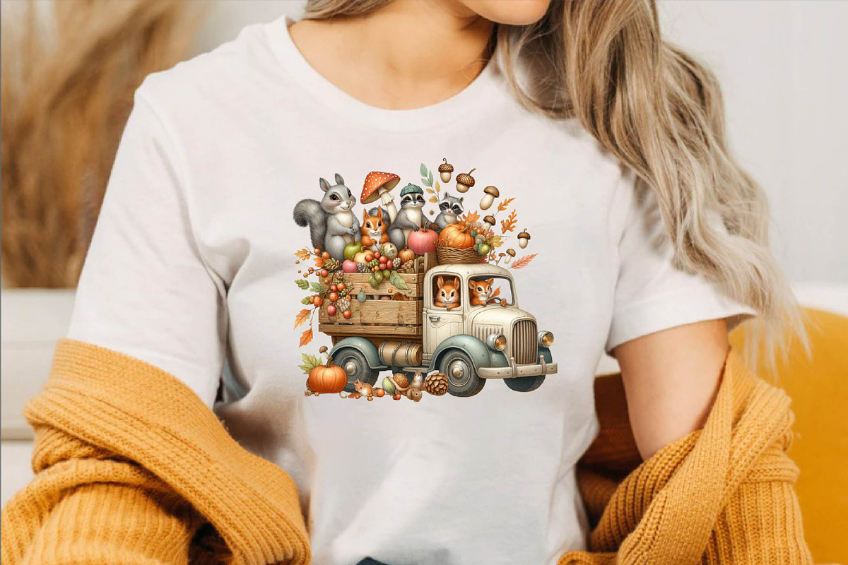 Fall Autumn Truck  Sublimation Clipa, an Illustration by SVGArt (Photo 8 of 8)