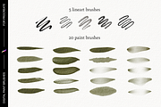Digital Paint brushes for Procreate, a Brush Add-On by Patternish (Thumbnail 2 of 3)