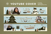 Flat Design Winter YouTube Cover, a Social Media Template by graphicook (Thumbnail 2 of 3)