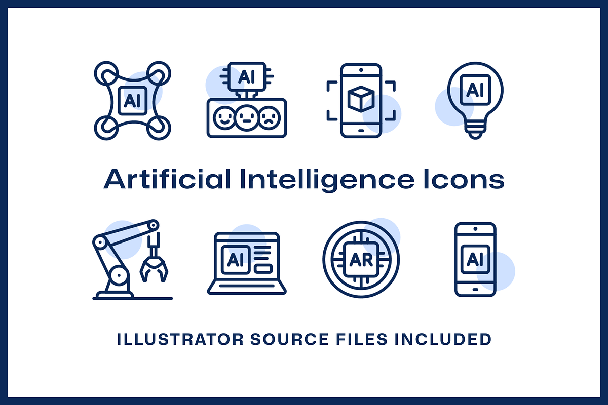 48 Artificial Intelligence Icons, an Icon by Furnace (Photo 2 of 5)