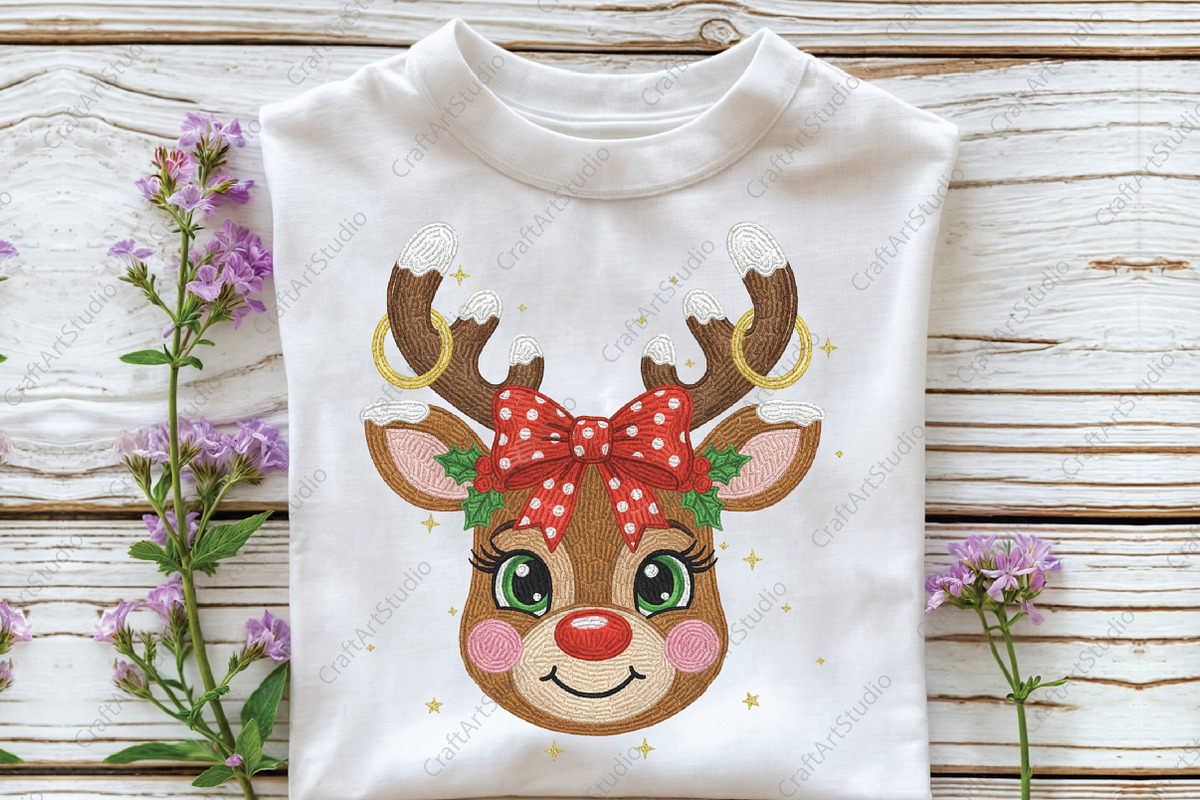 Christmas Reindeer Plaid Deer PNG, an Illustration by CraftArtStudio (Photo 2 of 4)
