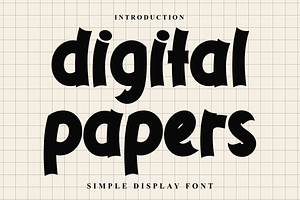 Digital Papers, a Script Font by InermediaSTUDIO