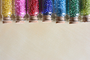 Rainbow seed beads