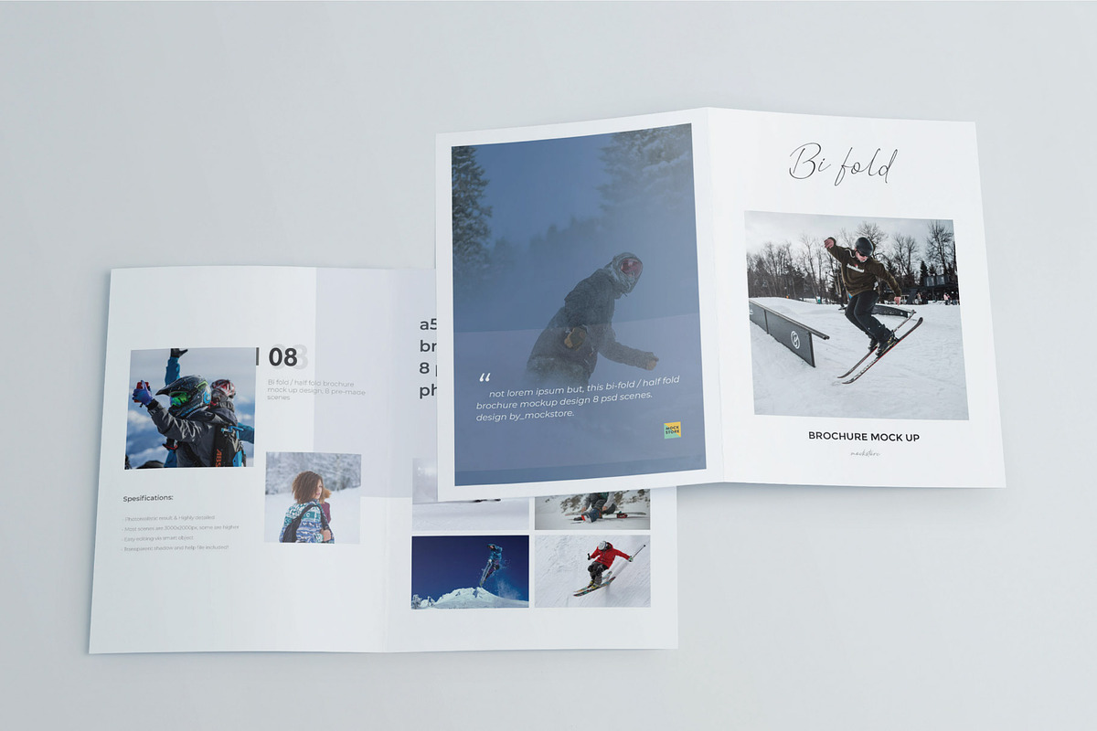 A5 Bifold/Half-Fold Brochure Mockup, a Print Template by Mockstore (Photo 9 of 10)