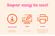 Round Xmas Retro Sticker Templates, a Stationery Template by Hell Yeah Designs (Thumbnail 3 of 8)