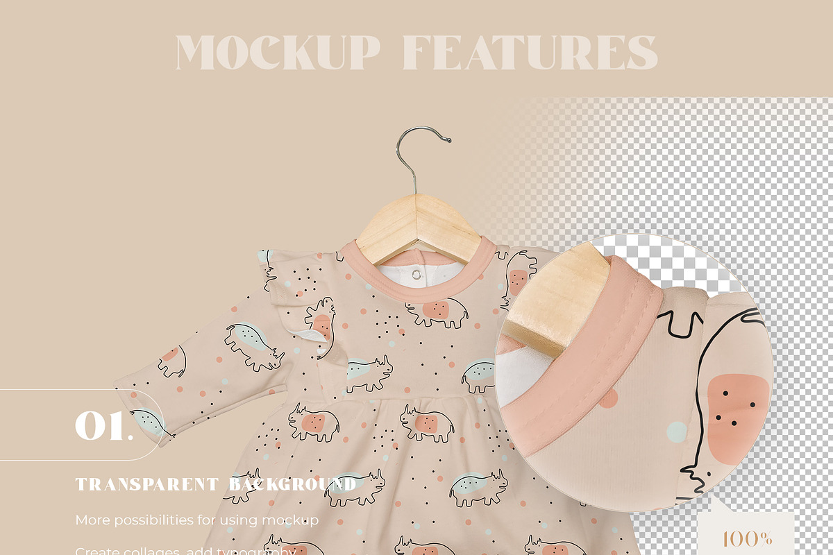 Baby Girl Dress Smart Object Mockups, an Apparel Mockup by Neutral Mockups (Photo 3 of 4)