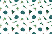 Vegetables & fruit seamless patterns, a Pattern Graphic by Good Studio (Thumbnail 2 of 9)