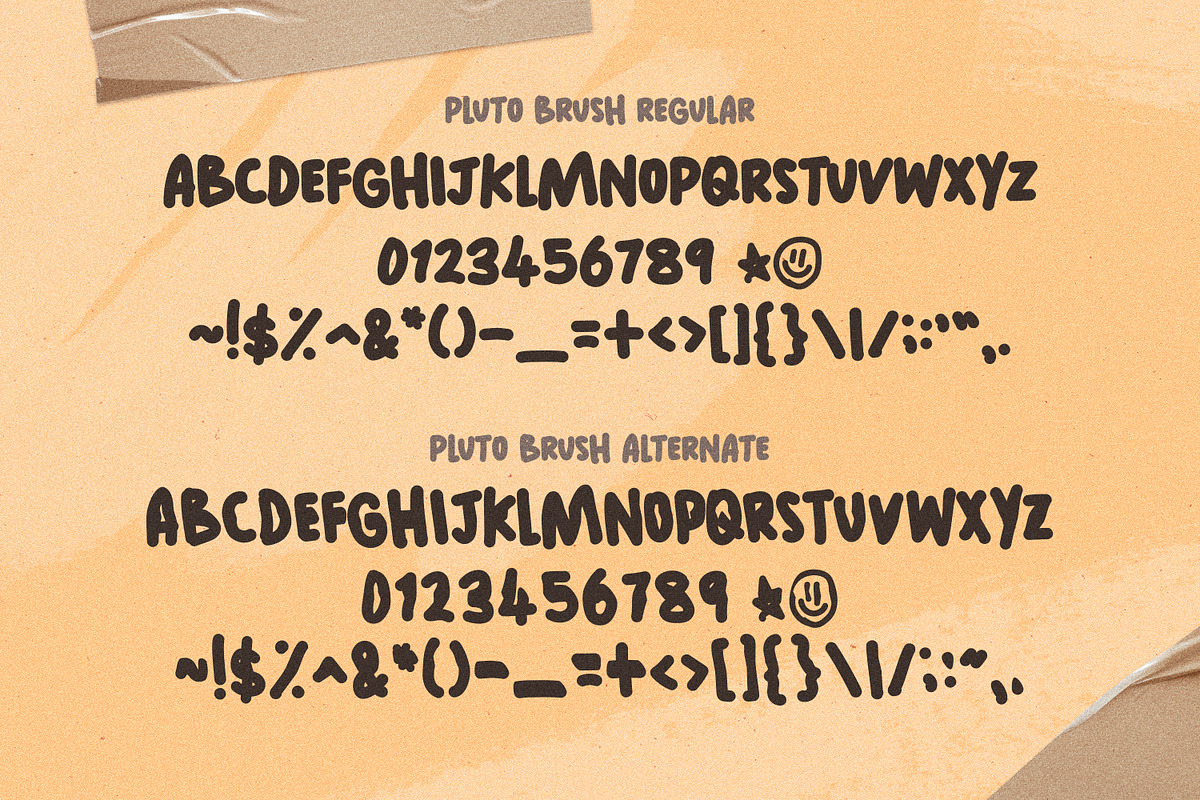 PLUTO Brush, a Font by Cameron Humphries (Photo 8 of 8)